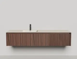 Подвесная тумба Salini Domino 27D218ON 180см шпон Onda Plus